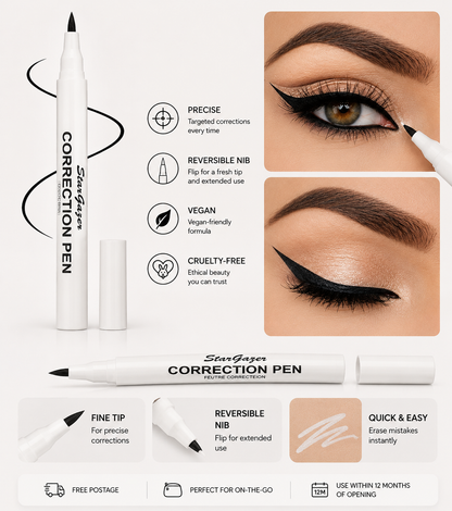 Stargazer Eyeliner &amp; Mascara Correction Pen – Precise Makeup Fixes Made Easy