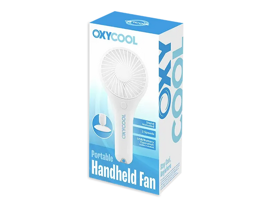 Oxycool Battery/ USB Powered Portable Handheld Fan