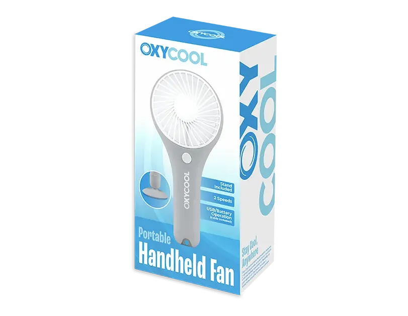 Oxycool Battery/ USB Powered Portable Handheld Fan
