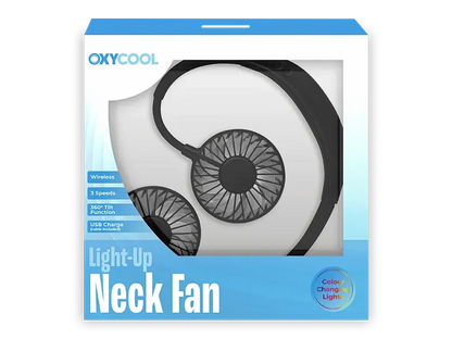 Oxycool Portable Neck Fan With Lights