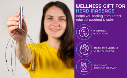 Volumon Vibrating Head Massager – Hair Growth & Stress Relief