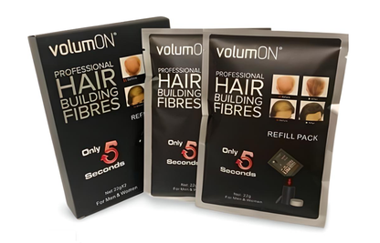 Volumon Unisex Hair Loss Concealer Refill Packs – 22g x2 - New Packaging Coming Soon