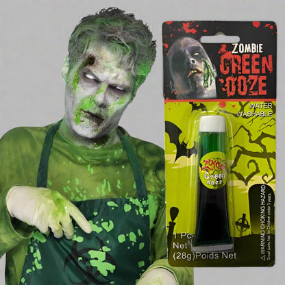 Halloween Zombie Green Ooze – 28ml (Water Washable)