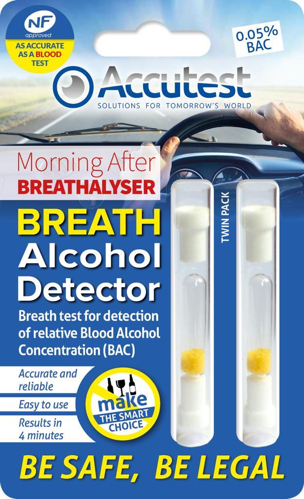 Accutest Alcohol Disposable Breathalyser (Twin pack)