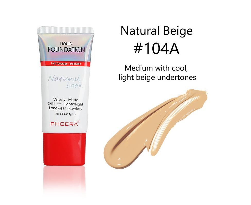 Phoera Liquid Foundation Tube Packaging