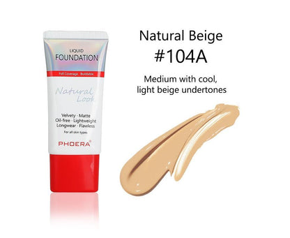 Phoera Liquid Foundation Tube Packaging