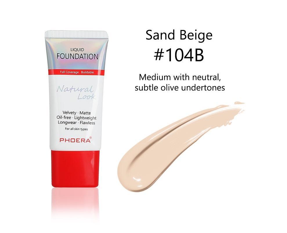 Phoera Liquid Foundation Tube Packaging