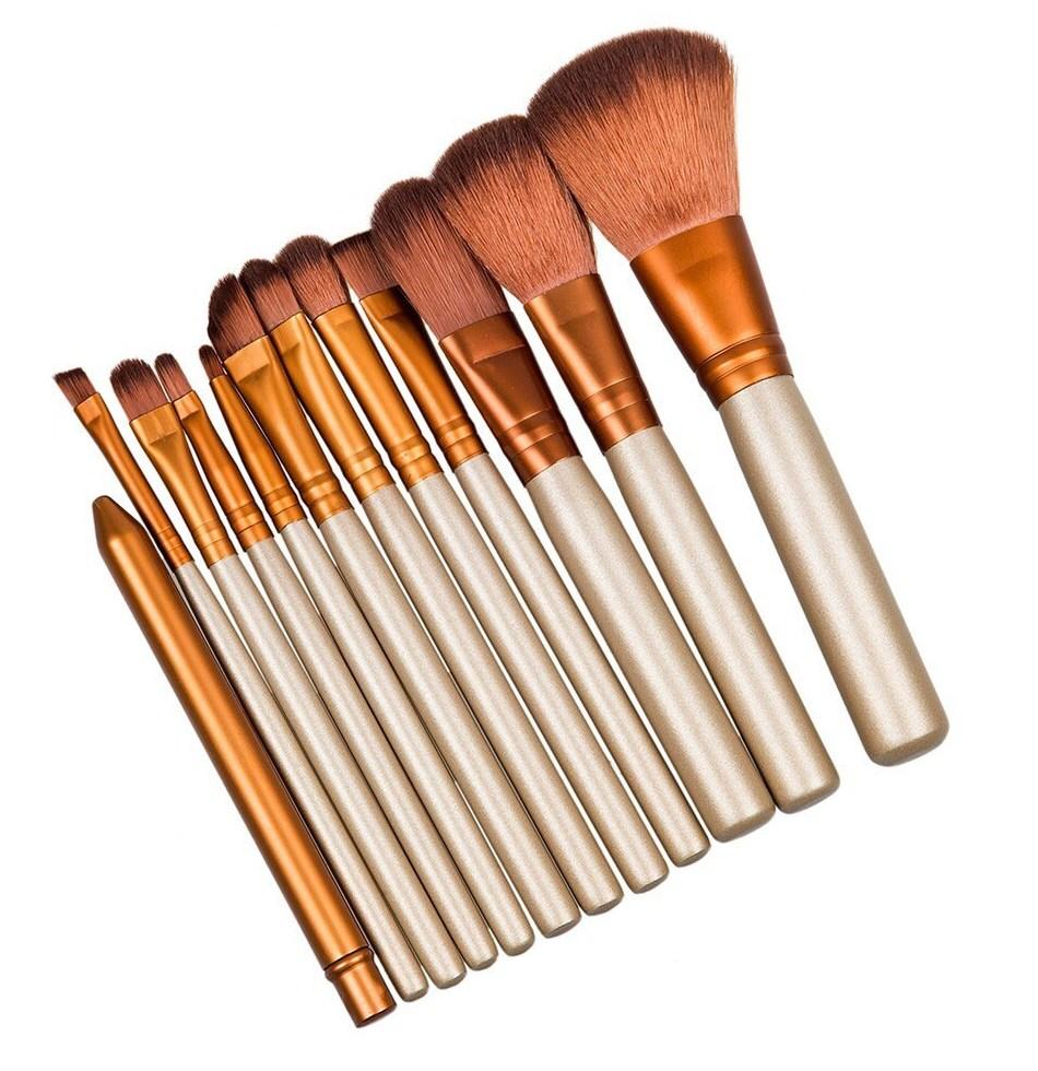 12pc Brush Set With Metal Storage Case