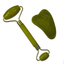 Load image into Gallery viewer, Glamza Jade Roller &amp; Gua Sha Scraping Tool Set