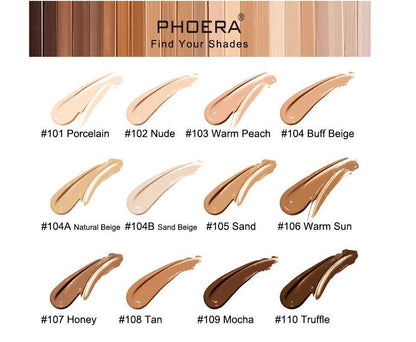 Phoera Liquid Foundation Tube Packaging