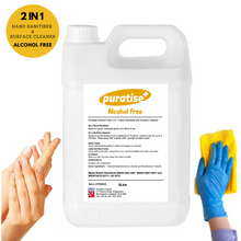 Load image into Gallery viewer, Puratise 5 Litre ALCOHOL FREE 2 in 1 Hand Sanitiser and Surface Cleaner