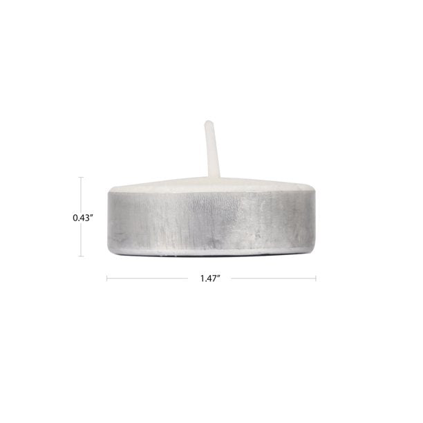 Generise Pack of 8 White Unscented Tealight Candles