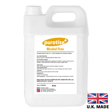 Load image into Gallery viewer, Puratise 5 Litre ALCOHOL FREE 2 in 1 Hand Sanitiser and Surface Cleaner