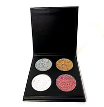 Load image into Gallery viewer, 4pc Glitter Eyeshadow Palette