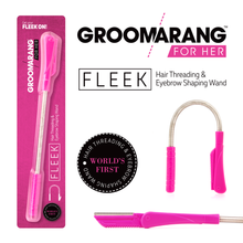 Load image into Gallery viewer, Groomarang For Her &#39;Fleek&#39; World&#39;s First Hair Remover Epilator And Eyebrow Shaping Wand