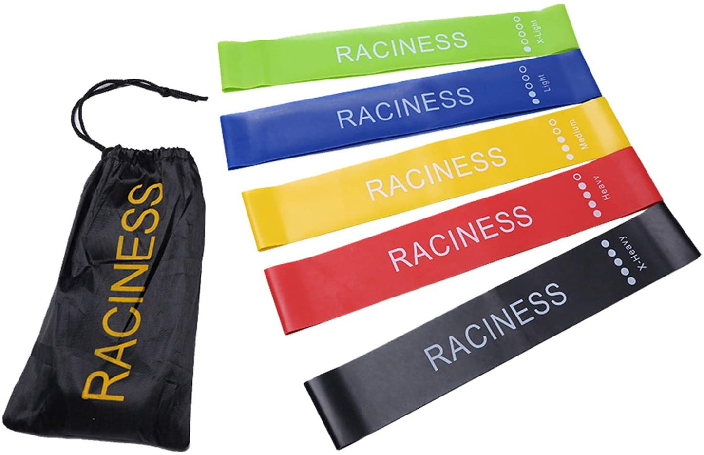 Generise 5pc Resistance Bands with Carry Bag
