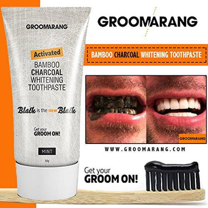 Groomarang Activated Bamboo Charcoal Teeth Whitening Toothpaste