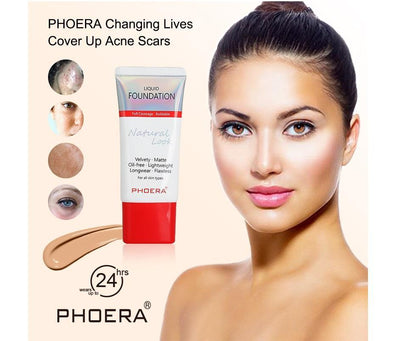 Phoera Liquid Foundation Tube Packaging