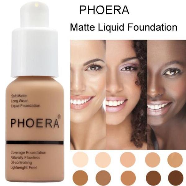 Phoera Flawless Matte Liquid Foundation (10 Shades Available - Select in Dropdown)