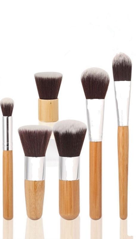 Glamza Bamboo Make Up Brush Set - 6pc or 10pc