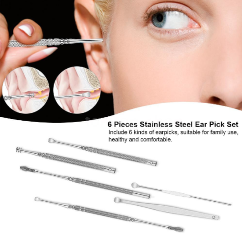 Glamza - 6pc Ear Wax Removal Kit