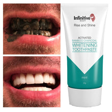 Load image into Gallery viewer, Infinitive Beauty Rise And Shine Activated Bamboo Charcoal Whitening Toothpaste