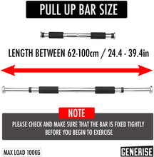 Load image into Gallery viewer, Generise Adjustable Door Way Pull Up Bar