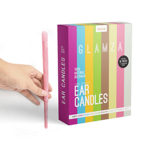 Glamza Premium Ear Candles - 16 Candles with Ear Protection Discs