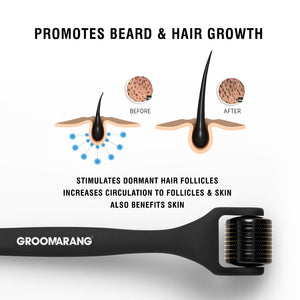 Groomarang 'Rock n Roll' Beard and Hair Growth Roller - 0.5mm