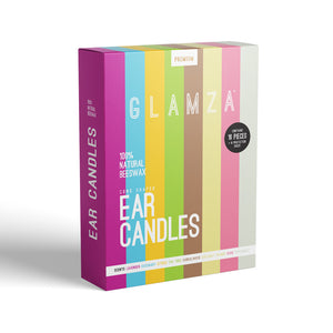 Glamza Premium Ear Candles - 16 Candles with Ear Protection Discs