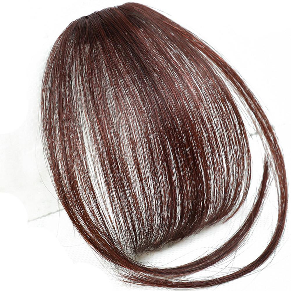 Glamza Clip In Hair Bangs With & Without Sideburns - Thinner Hair
