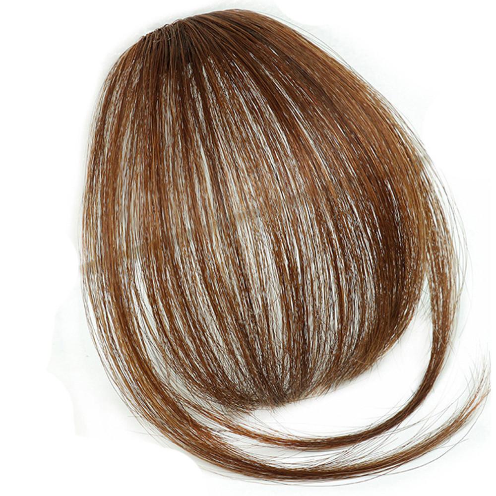 Glamza Clip In Hair Bangs With & Without Sideburns - Thinner Hair