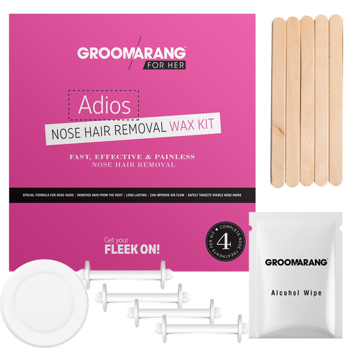 Groomarang For Her- Adios Nose Hair Removal Wax Kit For Her