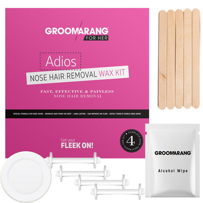 Groomarang For Her- Adios Nose Hair Removal Wax Kit For Her