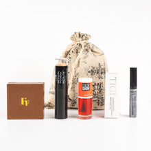 Load image into Gallery viewer, Glamza 5pc LUXURY BRANDS Lucky Dip Hessian Beauty Bag