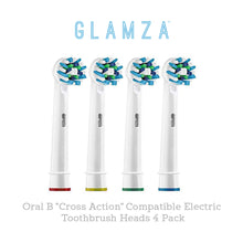 Load image into Gallery viewer, Oral B &quot;Cross Action&quot; Compatible Electric Toothbrush Heads 4 Pack