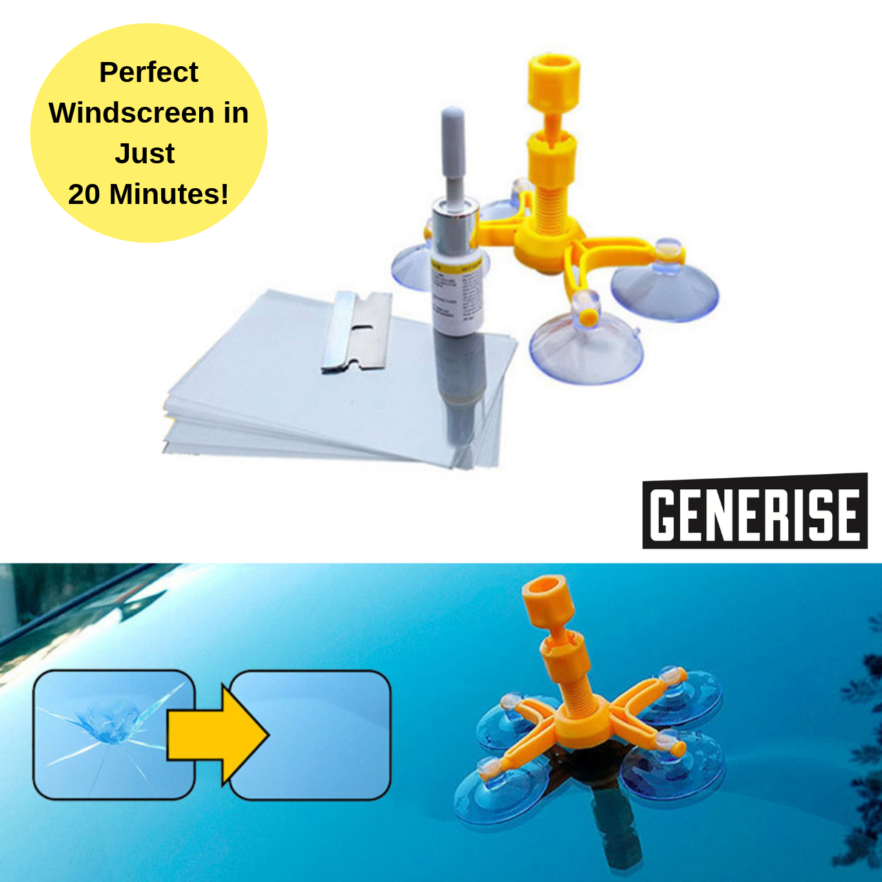 Generise PREMIUM Windshield Repair Kit
