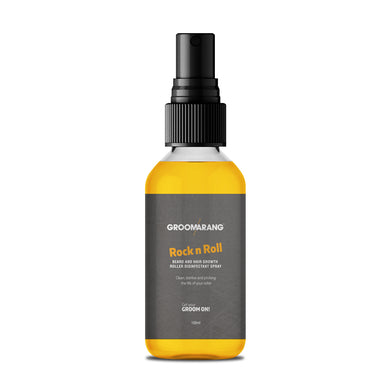Groomarang 'Rock n Roll' Beard and Hair Growth Roller Disinfectant Spray 100ml