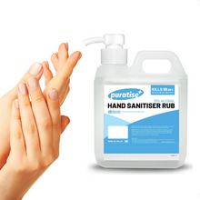 Load image into Gallery viewer, Puratise 1 Litre Hand Sanitiser Rub with Pump to fit 38mm Neck