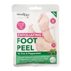 Derma V10 Tea Tree & Peppermint Exfoliating Foot Peel