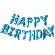 Load image into Gallery viewer, Inflatable Happy Birthday Balloon with String and Straw
