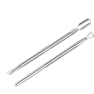 Gel Polish Nail Scraper with Triangle Head & 2 in 1 Nail Scraper and Cuticle Pusher