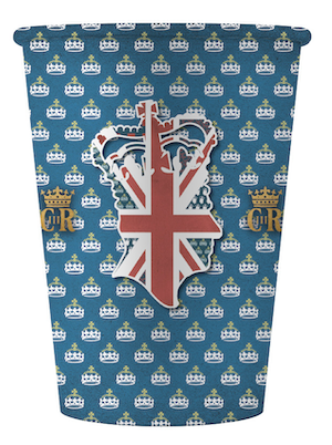 Vintage Coronation 8 Pack Cups