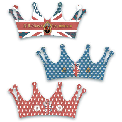 Vintage Coronation 6 Pack Mini Kids Crowns