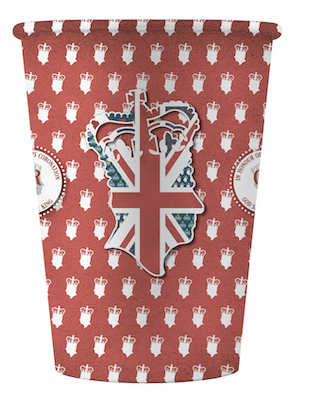 Vintage Coronation 8 Pack Cups