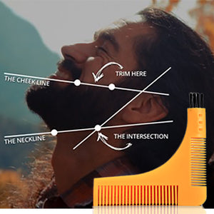 Groomarang Beard Shaping & Styling Template Comb