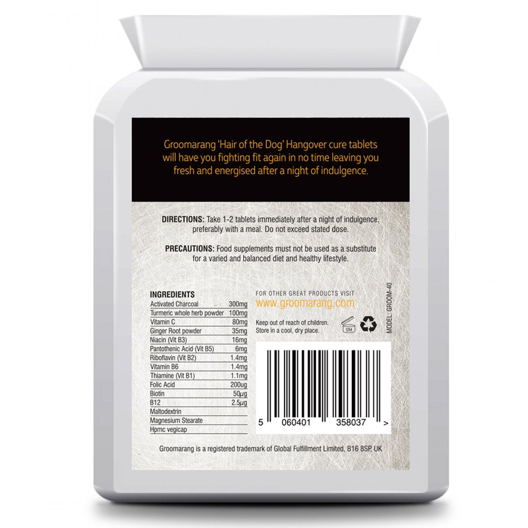 Groomarang ‘Hair of the Dog’ Hangover Cure tablets