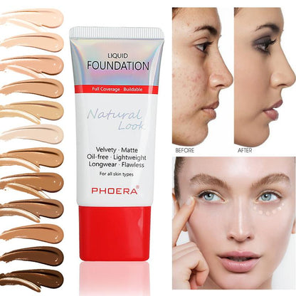 Phoera Liquid Foundation Tube Packaging