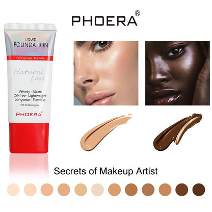 Phoera Liquid Foundation Tube Packaging