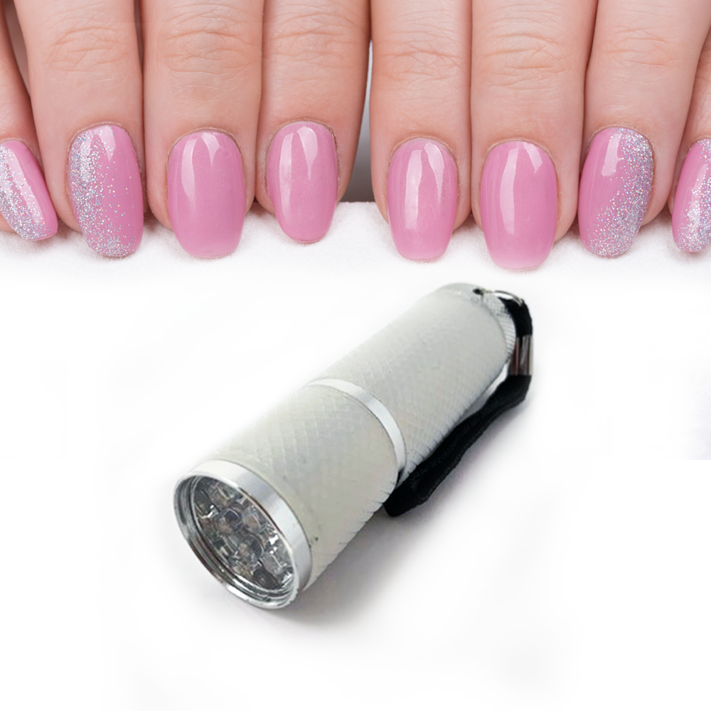 Nail Cure LED Portable Torch Light - White